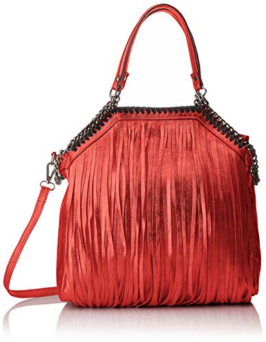 Chicca Borse Cbc7712tar, Bolso de Mano. para Mujer, Rojo (Rosso), 14x35x31 Centimeters (W x H x L) Cover