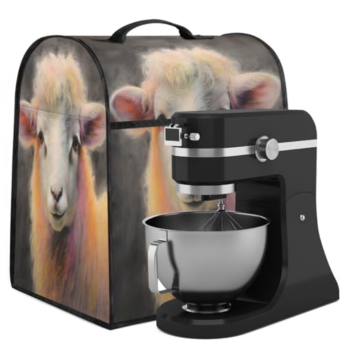 Coffee Maker Cover Animal Sheep Kitchen Appliance Covers Small Appliance Covers Blender Cover Juicer Cover Dust Covers for Kitchen Appliances with Top Handle and Pockets,Washable,C439