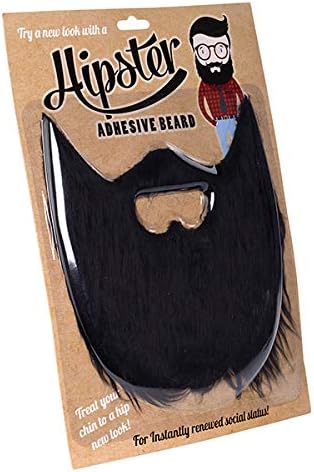 Diabolical GiftsDP0638 Black Hipster Beard