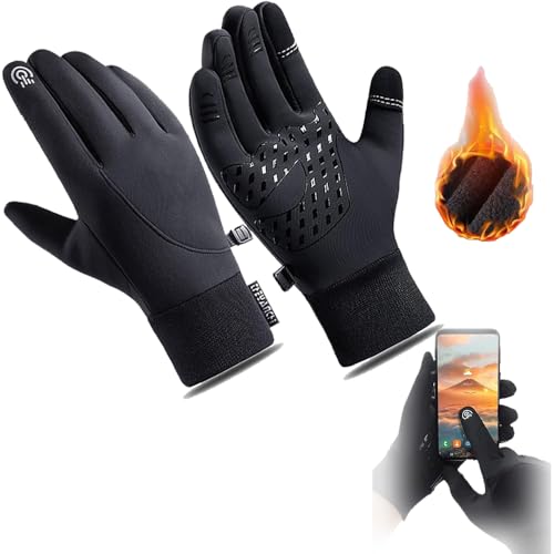 Waterproof Gloves, Warm Gloves, Premium Thermo Gloves, Winter Waterproof Windproof Touch Screen Warm Gloves