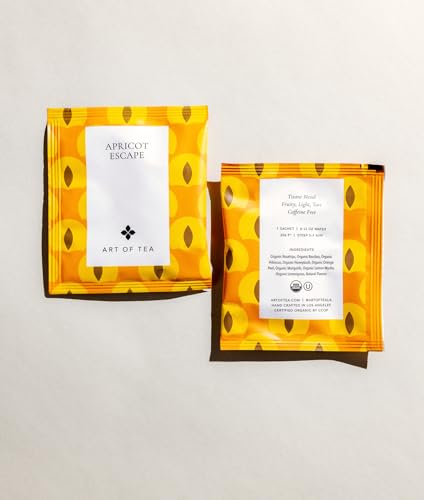 Art Of Tea Apricot Escape - Caffeine Free | 50 Eco Friendly Pyramid Tea Bag Sachets thumb #1