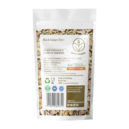 Image of Shiva Organic Black Ginger Dry - 100 g