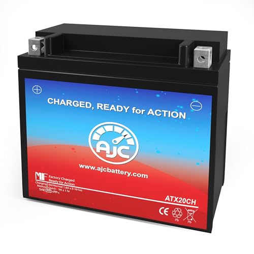 AJC Battery Compatible with Yuasa YTX20CH-BS Motorcycle Battery