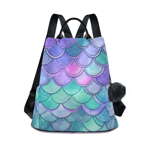 Mochila para mujer de sirena antirrobo e impermeable para senderismo