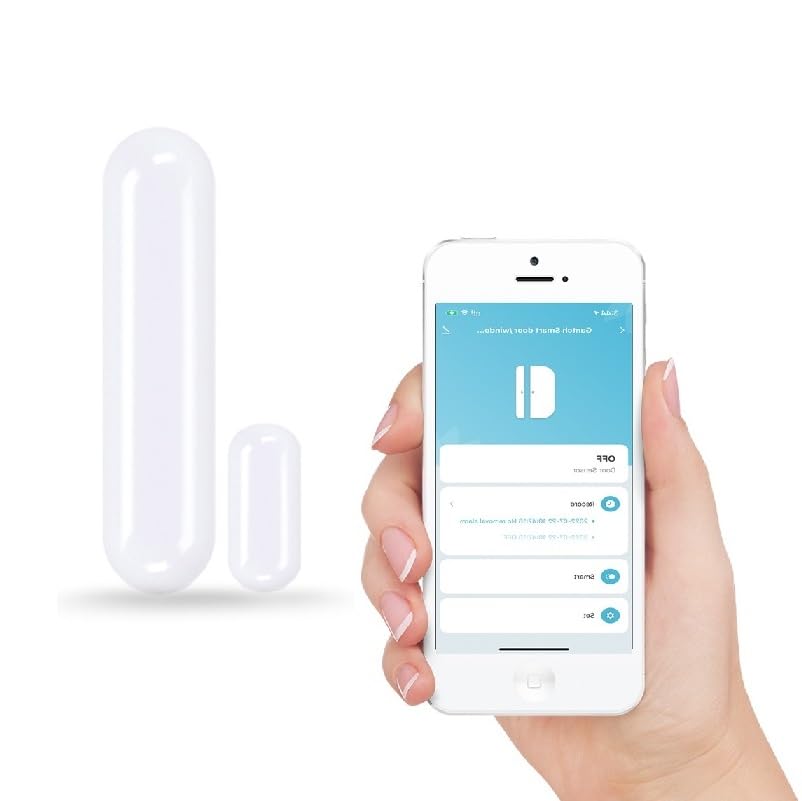 Gantch Tuya Smart Zigbee 3.0 Door Sensor Required Gateway Wireless Tuya ZigBee Door/window Sensor Smart-life APP Control Anti-theft, integrating with all smart home appliances in the house