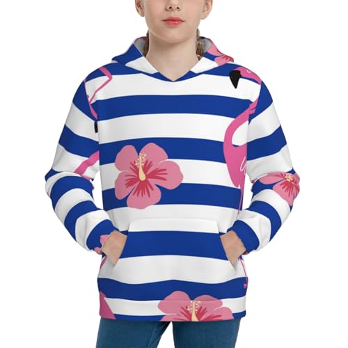 Pink Flamingo Kid Hoodies Boys Sweatshirts Girls Pullover with