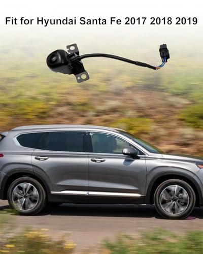 Image of Backup Camera Fit for Hyundai Santa Fe 2017 2018 2019, Rear View Camera Replace 95760-B8650 95760-B8641 95760-B8640 95760B8650 95760B8641 95760B8640
