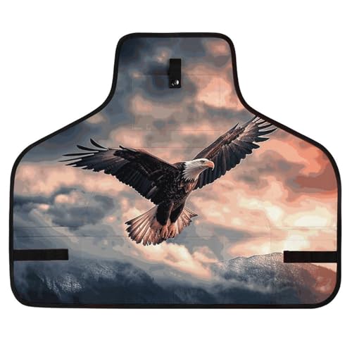 Delantal de trabajo ajustable Eagle In The Sky negro con 8 bolsillos miniatura 1