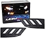 iJDMTOY Exact Fog Bezel Fit LED Daytime Running Light Kit Compatible With 2019-21 Honda Civic Sedan (Xenon White LED DRL w/Amber Switchback Turn Signal Feature)