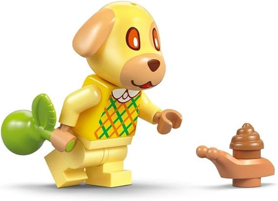 LEGO Animal Crossing Goldie Cute Home 77058 – Cute Home Toy Making Set with Animal Figure for Girls and Boys 6 Years Old and Over (149 Pieces)