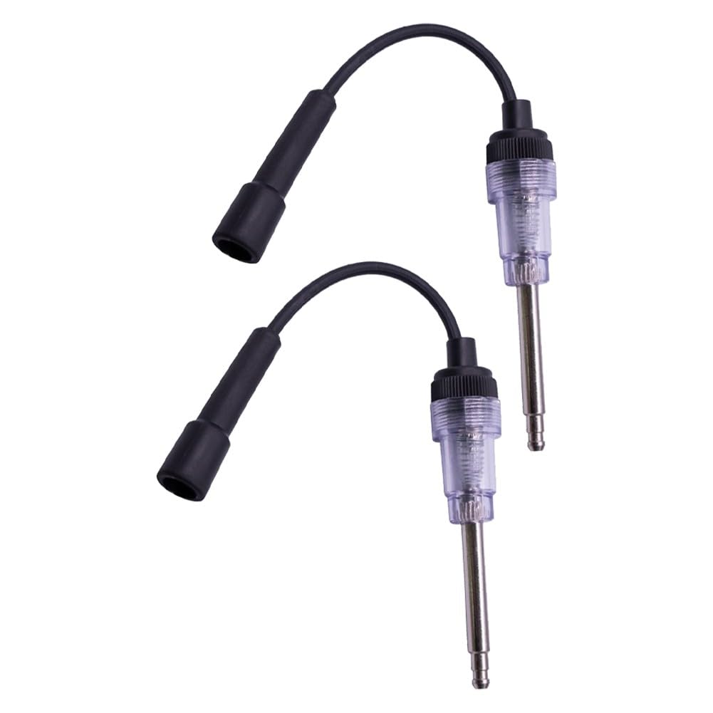 Ignition Spark Tester Tool, 2-Piece Automotive Diagnostic Tool with Bright LED Indicator Light for Spark Testing, Compatible with Cars, Motorcycles, Lawnmowers, Generators, and Small Engines
