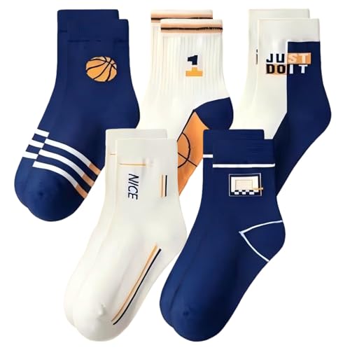 Satiskid 5 Paare Jungen Kinder Socken Kinder Sportsocken Fußball...