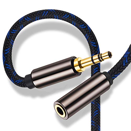 3.5mm AUX Cord Extension 40 Feet,Ruaeoda Double Shielded Headphone Auxiliary Extension Cable 3.5mm