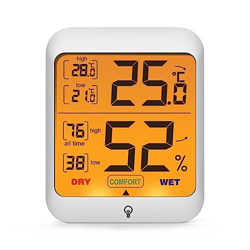 デジタル屋内部屋のバックライト温度計湿度計温度家庭用