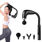 ハンディガン パワフル 10mm振幅 背中まで届く リリースガン (革新に無段変速 伸縮ハンドル) LIHILIS筋膜ガン Type-C急速充電 4000mAh大容量 静音 筋膜リラックス 全身リフレッシュ道具 誕生日プレゼント お祝い 女性 男性 父の日 母の日 クリスマス 新年ギフト最適