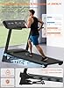 Cowmew Tapis Roulant, Tapis Roulant Pieghevole da 7HP con Livelli di Inclinazione del 20%, 1km/h- 20km/h, Ampio Display LCD e Sensore di Pulsazioni, Capacità di peso 200KG, Macchina da Corsa Compatibi