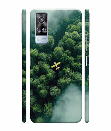 Image of Aeroplane Travel World Printed Hard Back Case Cover & Compatible for Vivo Y51 / Vivo Y31 / Vivo Y51A (Multicolor) - D1805