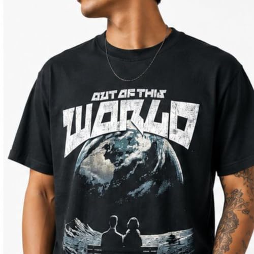 Image of Anime Printed Oversized Cotton Casual Round Neck T-Shirt for Men and Boys | Sharp, Eren yeagear & Mikasa akerman Japanese Streetwear Aesthetics