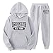 Womens Sweatshirt Sets 2 Piece Brooklyn Letter Print Hooded Sweatsuit Fashion Casual Sweaters Sweatshirt Sweatpants