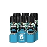 Axe Pack Ahorro Desodorante en Aerosol para Hombre Aqua Bergamot Fragancia Premium, 6 x 150 ml