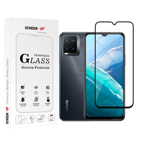 Image of ScreenUp Tempered Glass For vivo T1x 4G - Ultra Clear, 9H Scratch Resistant, Full Coverage, Easy Install Screen Protector