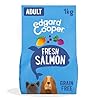 Edgard & Cooper Crochette Cani Adulti Per Cani Di Taglia Medium (1kg), Salmone Fresco, Ricetta Ipoallergenica Con Zucca, Cavolo Riccio e Patata Dolce Senza Farine Di Carne