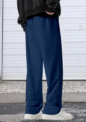 Image of FTX Men Solid Baggy Fit Blue Track Pant (863 4) S