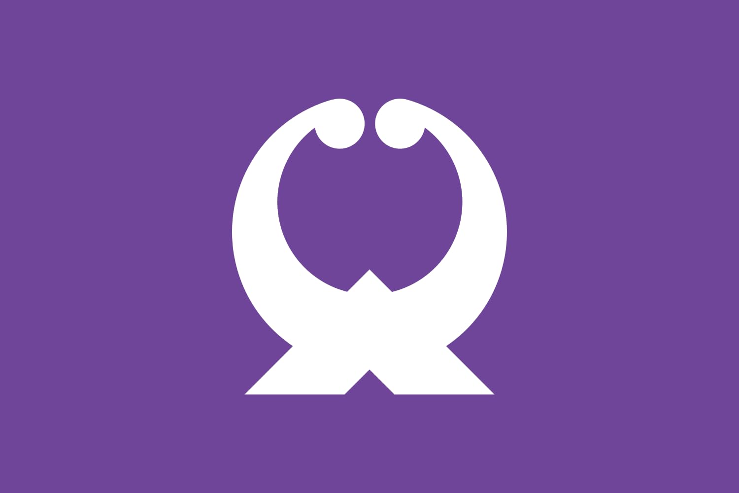 Drapeau Ofunato Iwate grand format officiel de la ville japonaise