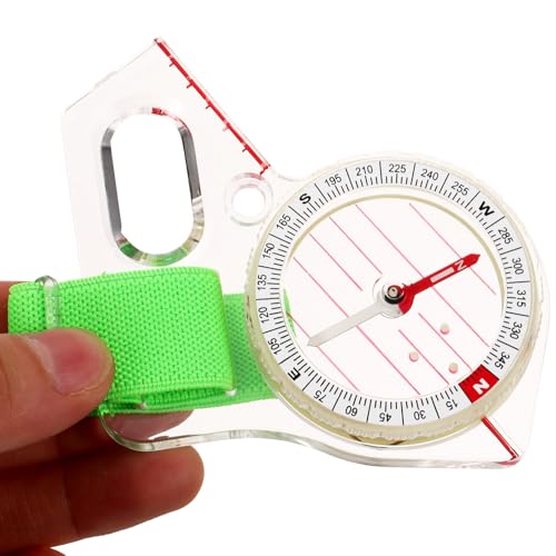 Brújula de pulgar direccional para senderismo y orientación miniatura 4