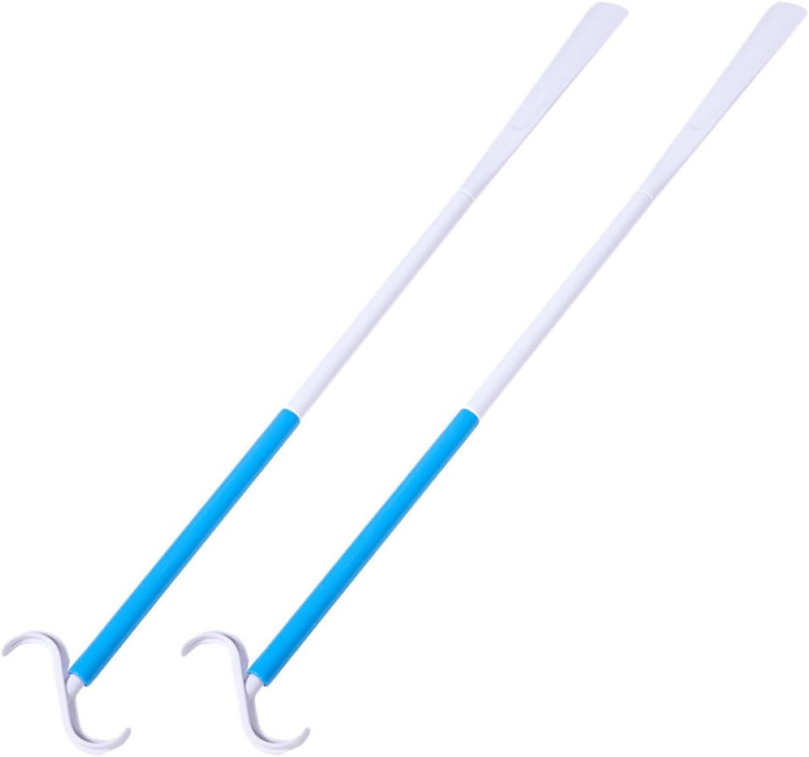 Shoe Horn Long Handle 2pcs Dressing Aid for Seniors and Pregnant