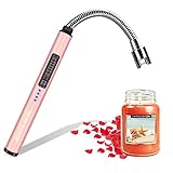 Lighter, Candle Lighter Electric Plasma Arc Lighters Windproof & Flameless with USB Rechargeable...