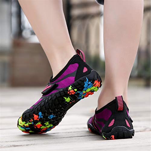 Image of UBFEN Water Shoes for Kids Boys Girls Aqua Socks Barefoot Beach Sports Swim Pool Quick Dry Lightweight Toddler Little Big Kid | Lightweight, Barefoot-style, Perfect for Water parks, Beach, Pool, Kayak, Creek Hiking, Camping, Toddler, Little Kid, Big Kid