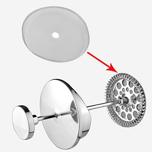 Filtro de prensa de café Walbest 3 peças de filtro de malha removível de aço inoxidável reutilizável