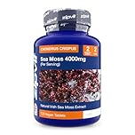 Zipvit Irish Sea Moss Tablets 4000mg, High Strength Seamoss Supplement, Sustainably Sourced, 120 Vegan Tablets, 2 Months Supply