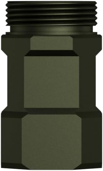 Army Green Battery Extension Tube for Flashlight(Model: E7), for Outdoor/Indoor Activities Camping, Hiking, Fishing, Walking, etc.