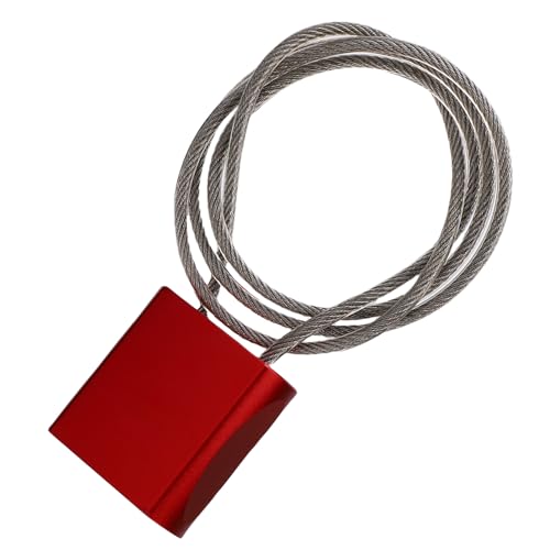 Marhynchus Cable Retráctil para Candado de Bicicleta, Cable de Seguridad Ajustable de 3,3 Pies con Cuerpo de Aleación de Aluminio, Revestimiento de PVC Resistente Al Sol, para Bicicletas, - imagen 7