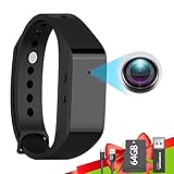 64GB Spy Camera Wristband, Hidden Camera with HD 1080P Videos and Image 2560X1440 Pixel,Spy Camera...