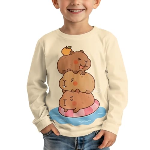 Girls Long Sleeve Shirts Casual Crew Neck Tops Basic Tunic Blouses 3-16 Years2