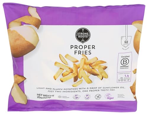 Strong Roots Steak Fries, Frozen, Vegan & Gluten-Free, 20 oz