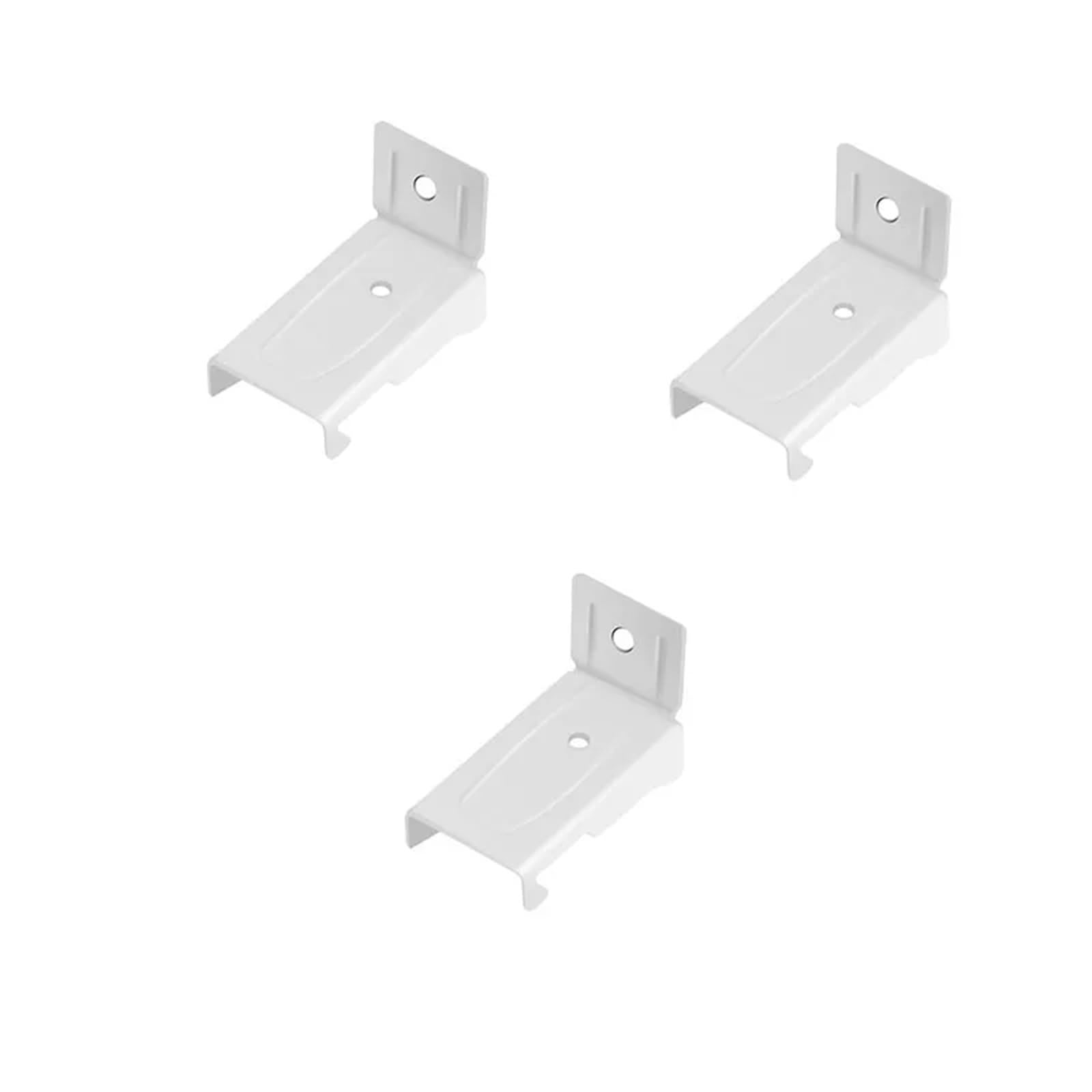 Curtain Rail Track Pulley, Curtain Rail Track Pulley Ceiling Accessories Bendable Set(3pcs Wall Brackets)