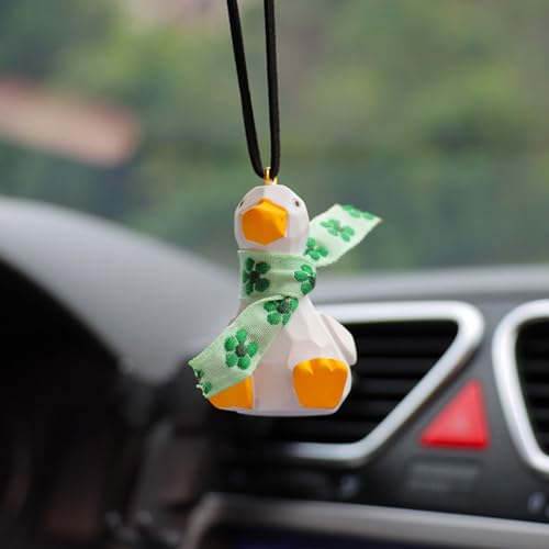 Ornamento de pato para carro | Espelho retrovisor bonito do pendente do carro do pato ornamentos | P