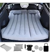 Car Air Mattress Camping Bed, Inflatable Car Mattress with Air Pump fit Model Y SUV Truck Backsea...