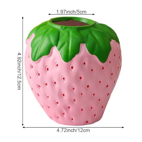 Pot de fleurs en forme de fraise, le cadeau idéal pour la maison - 4