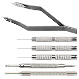 POZHDA 6 PCS Spring Bar Tool and Spring Bar Tweezers, Watch Bracelet Removal Tool, Watch Repair Kit for Watchmakers and Enthusiasts