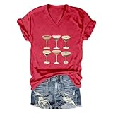 PUGIAF Martini Shirt for Women, Funny Espresso Martini Social Club Drinking Vintage Shirt, V Neck Graphic T Shirts
