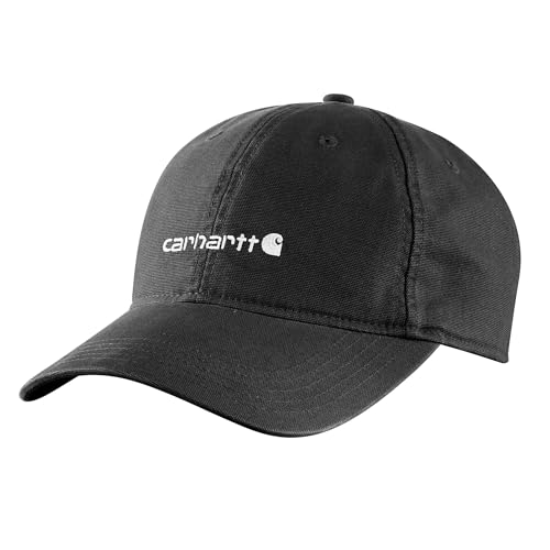 Carhartt Cappellino da donna in tela con ricamo, nero, Taglia unica