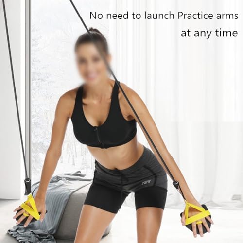 Dryland Swim Trainer con paletas, banda de resistencia para natación miniatura 7