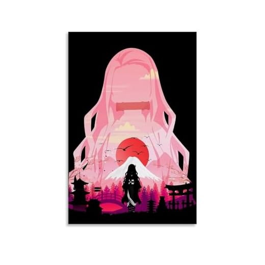 TNERPAR Anime Demon Slayer Póster Kamado Nezuko Póster Pintura Decorativa Lienzo Arte de Pared Salón Póster Dormitorio Pintura, Arte de Pared Impresión de Imagen Moderna Decoración de Habitación
