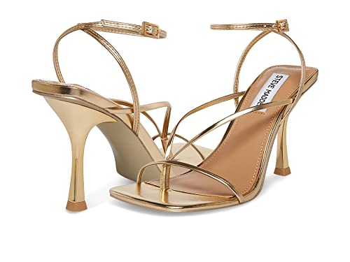 Steve Madden Steve Madden Women's Annie Heeled Sandal, Champagne, 7.5
