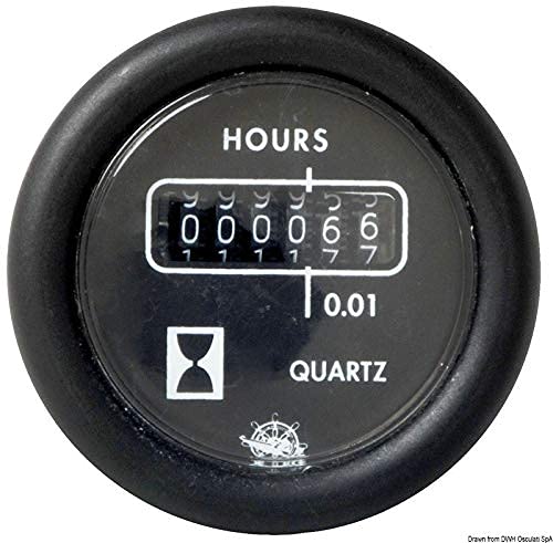 Compte-heures Guardian Osculati 24V noir idéal pour vos longues croisières